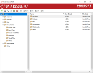 Data Rescue PC unable to create a directory structure, original file names are lost