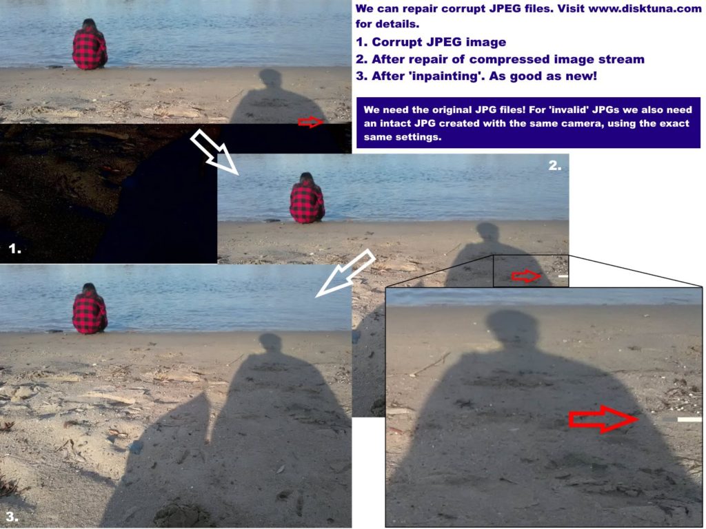 Example JPEG repair