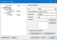 Add file signatures for raw scan R-Studio