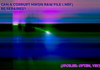 Can corrupt NEF (Nikon RAW) files be repaired?