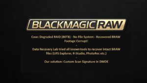 Recover .BRAW (Blackmagic RAW video) files